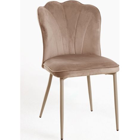 Sillas Comedor - Silla Tuly Terciopelo - Taupe