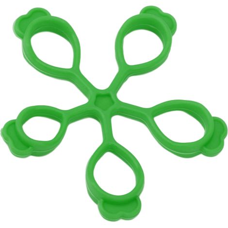 Étireur de Doigts en Silicone Fleur, Renforcement Musculaire 5kg Vert Foncé pour Entraînement et Détente (1/5)