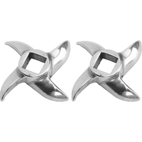 Stainless steel meat grinder blades – 2 pieces, compatible with electric meat grinders (1/5)