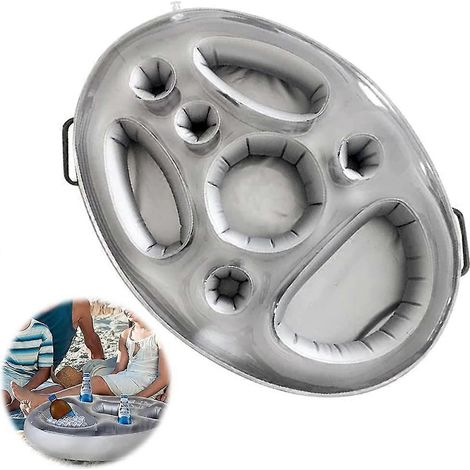 Bar flottant pour piscine, porte-gobelets gonflables, plateau de bar flottant gonflable, bar flottant pour spa, portable (1/5)