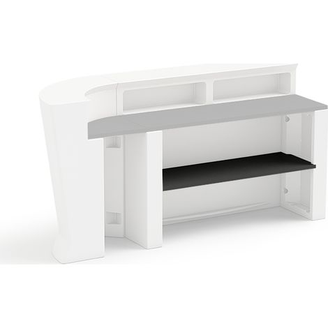 Piano penisola bar in HPL 140 cm per bancone Marvy - Antracite