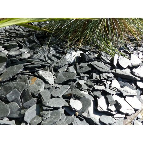 Schiefermulch SCHWARZ 10-40 - Pack 3 m² - 7 Säcke - 175 kg (1/5)