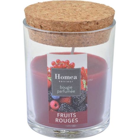 Bougie Verrine Parfumée "Essentiel II" 8cm Fruits Rouges (1/3)