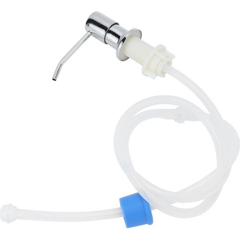 Seifenpumpe aus Edelstahl 304, Flüssigkeitsspender mit Silikonschlauch, für Küche und Bad, Komplettset. (1/5)