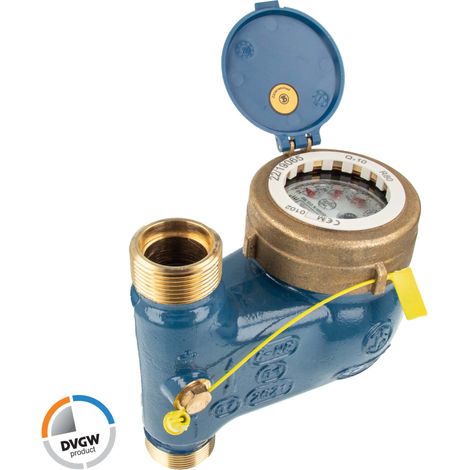 JS Steigrohr Hauswasserzähler MNRS 1 Zoll DN 25 Q3=10, R80, Baulänge 150 mm