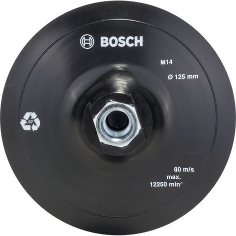 Bosch Rubber Sanding Plate Hook & Loop System 125 mm 2609256272 (1/3)