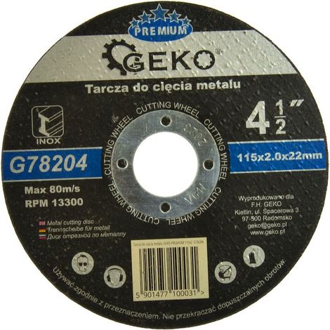 Geko Premium 115x2 Edelstahl-Trennscheibe (25/200) (1/3)