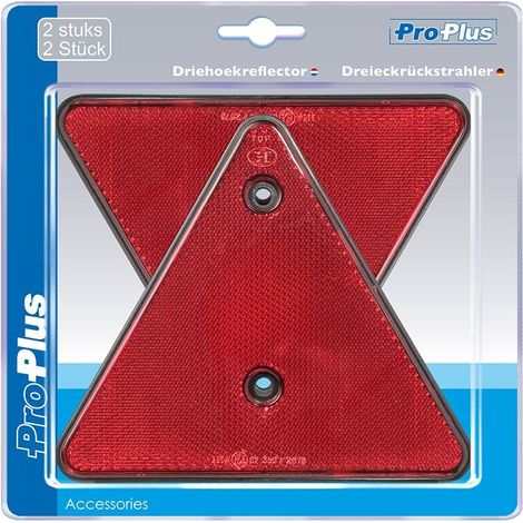 Reflector triangular 2 piezas en blister
