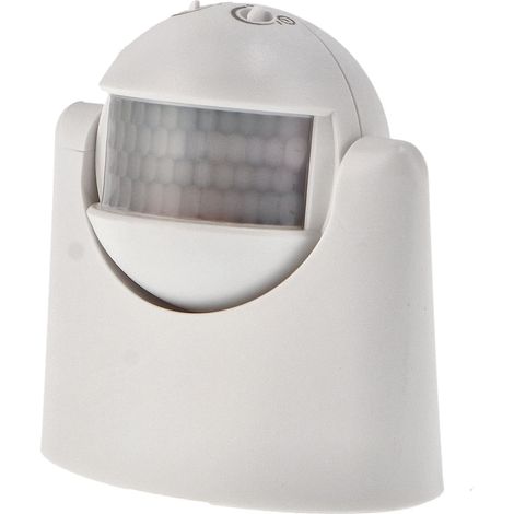 IluminaShop - Detector de Movimiento PIR 180º Superficie Blanco (1/4)