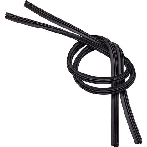 Lot de 2 recharges de balai d'essuie-glace découpables, recharges universelles en caoutchouc pour balai d'essuie-glace de voiture (28''/700 mm) (1/5)