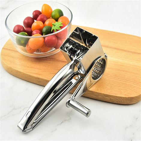 Râpe à fromage rotative,  coupe-fromage multifonctionnel avec 1 rouleau, pour râper le fromage et les légumes. (1/5)