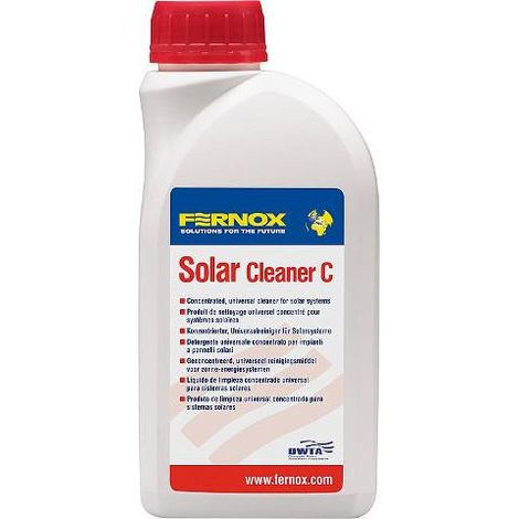 SOLAR CLEANER C FERNOX, NETTOYANT CONCENTRÉ POUR SYSTÈMES SOLAIRES 500 ML