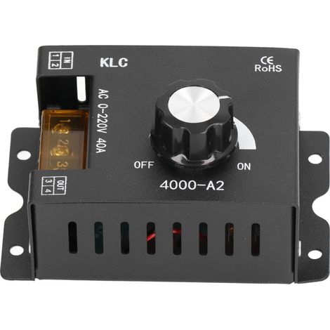 Régulateur de tension, contrôleur, interrupteur de commande à réglage continu, 4000 W, 220 V CA, pour moteur de chauffage (1/5)