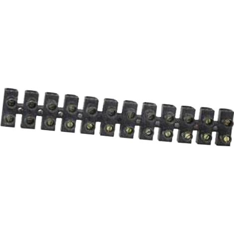Batilec – Barrette de connexion 25-35 mm² 12 plots sécables – Bornes à vis – Couleur noir pour installations électriques (1/2)