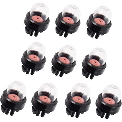10Pcs Purge d'air pour ampoule d'amorce pour tronçonneuse Tondeuse Débroussailleuse Stihl Ryobi Poulan Husqvarna Walbro Homelite Echo 300780001 300780002 300780004 UP04033