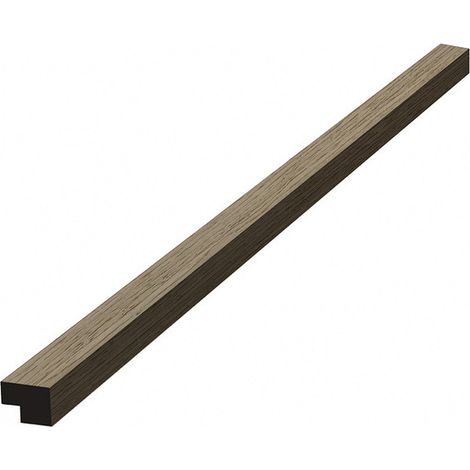 Barra terminale in MDF da 120 cm per pannelli acustici da interno SATAKUPANNON612, finitura noce (SATAKUPANWATKL12)