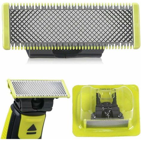 Tête de coupe pour rasoir électrique Philips OneBlade et Pro Compatible modèles QP Acier inoxydable Longue durée (1/3)