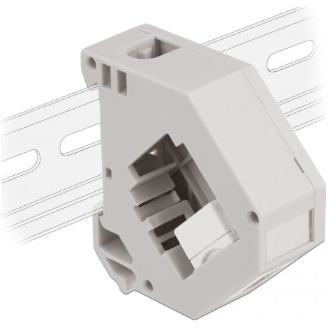 Delock Adaptador de carril DIN con Keystone USB 2.0 Tipo-A hembra a USB 2.0 Tipo-A hembra