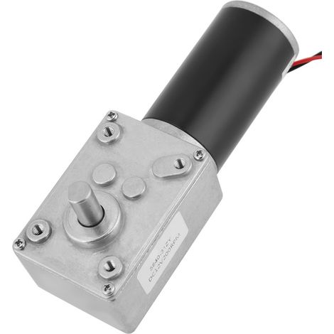 Moteur à engrenages à vis sans fin 12V 200tr/min 5840-31ZY Aimant permanent DC Turbo Réducteur (1/5)