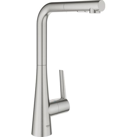 GROHE Zedra Mitigeur monocommandé pour évier, portée 205mm,