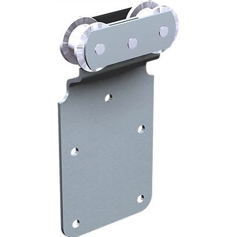 Mantion – Monture pour portail 251A – Charge maximale 75kg – Pour rail 5040 avec galets en acier – Déplacement droit durable