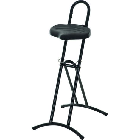 Assis-debout STIER repliable, hauteur d'assise 600-850 mm, assise en PU (1/5)