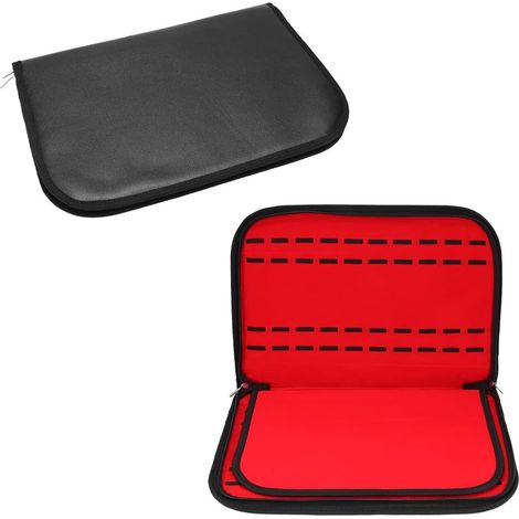 20-Slot PU Leather Plush Watch Storage Box with Zipper for Office Organization, Keeps Watches Dust-Free (1/5)