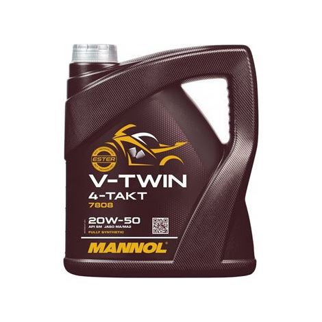 MANNOL MOTORÖL 4T V-TWIN 20W50 4 L MA2 VOLLSYNTHETISCH (JASO MA/MA2, API SL) (4)