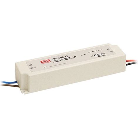 Fuente de alimentación conmutada Mean Well LPV-100-12 LED 102 W 12 V 8,5 A 90-264 V CA 127-370 V CC IP67