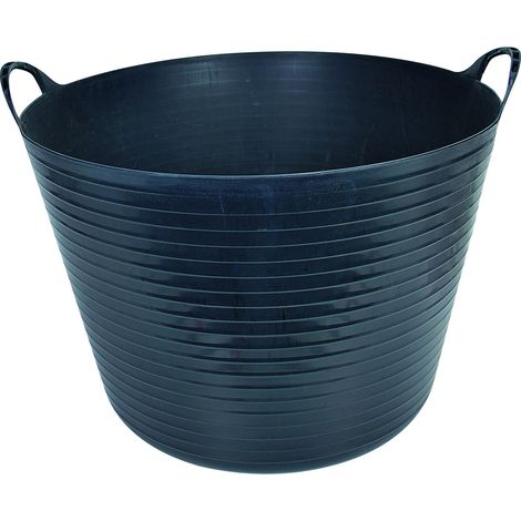 TEC HIT 390128 - Panier Souple - Ultra-résistant - Dimension : 39 cm x 39 cm x 30 cm - 28 litres - Noir