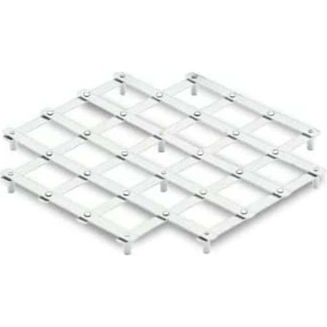 Dessous de plat extensible en acier inoxydable [23x23cm]