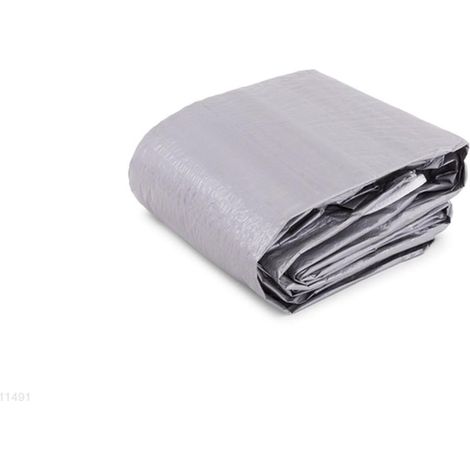 Telo Copertura Deluxe Frame Rotonda D488cm Grigio Intex