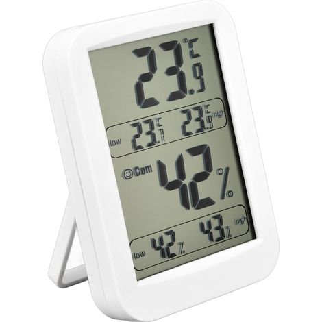 Präzises Thermometer-Hygrometer mit großem LCD-Bildschirm zur Messung von Temperatur und Luftfeuchtigkeit in Reptilienhäusern, Terrarien, Gewächshäusern und Lagerhallen (1/5)