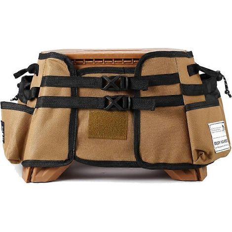 Housse de siège de tabouret pliant ISE MOUNT en tissu Oxford, housse de protection, housse extensible portable, sac à outils portable kaki (1/5)