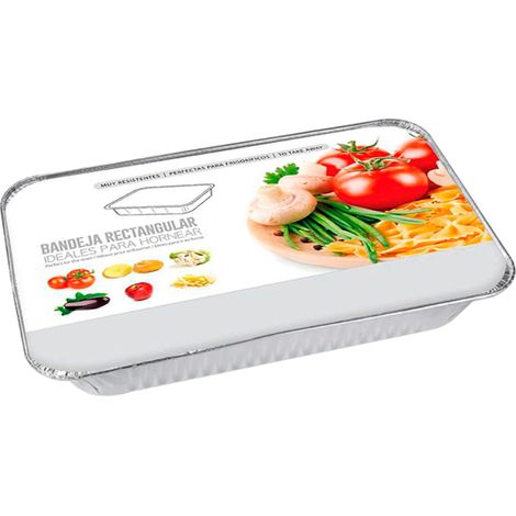 Plateaux à plat, en aluminium durable, polyvalents pour la cuisson et le service, 21.9X15.8X3, 32 ensembles (1/2)