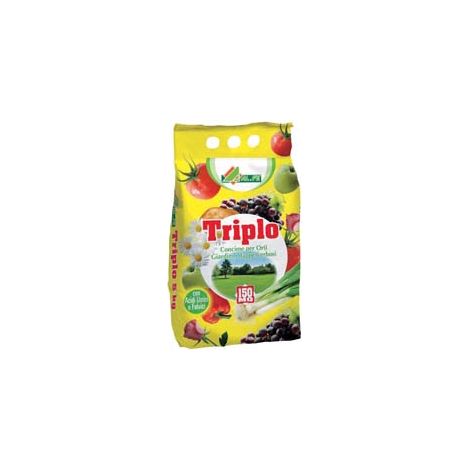 CONCIME ORGANICO MINERALE TRIPLO- - kg.5 in sacco - 4 pezzi ALFE