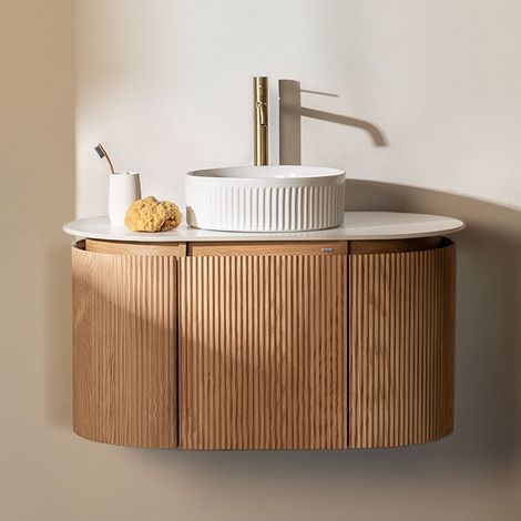 Ensemble de meubles de salle de bain en bois Carsone SKLUM