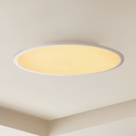 [NEUWERTIG] B-Ware Lindby Deckenlampe Narima LED Leuchte dimmbar CCT 60cm silber 4300lm IP20 (1/2)