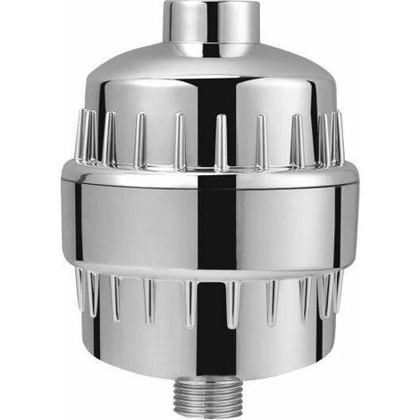Filtre Douche, Filtre Douche Anti Calcaire - Filtre la Chloramine, le Fluorure et Métaux Lourds, Filtre de Douche avec Cartouches Remplaçables - Adoucir l'eau Dure, Protégez Peau et Cheveux (1/5)