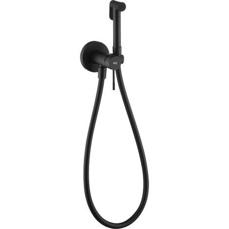 Grifo empotrado de bidé Génova negro mate