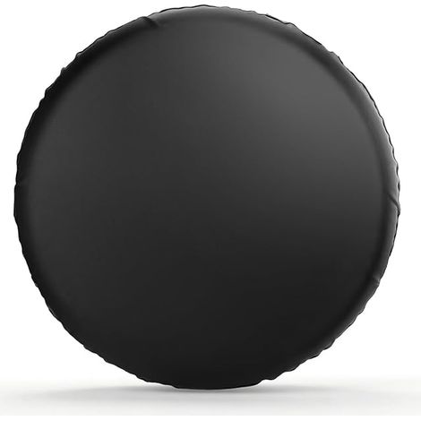 Housse de Roue de Secours, 15" Universelle Noir Cuir Souple Étanche et Résistant à la Poussière Housse Pneu pour Diamètre de 70cm-75 cm/ 27''-29'' (1/5)