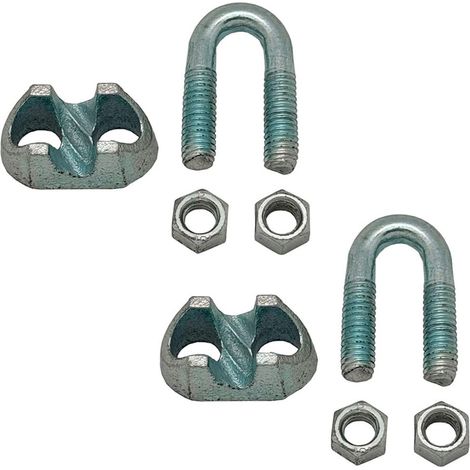 Kabelbinder "DIN-741 SJT01" mit M5 3/16" Gewinde aus verzinktem Stahl (2 Stück)