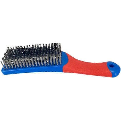 Des brosses métalliques robustes en acier inoxydable sont utilisées pour enlever la rouille, la saleté, la peinture et les scories de soudure. (1/5)