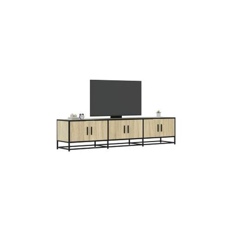 Meuble TV chêne sonoma 180x35x41 bois d'ingénierie (1/5)