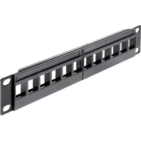 Panneau de brassage 12 ports Delock 43259 non équipé 1 UH X42086 (1/4)