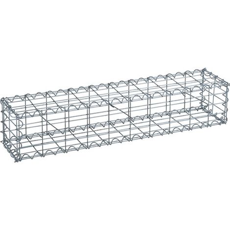 Gabione Steingabionen Steinkorb Wand Drahtkorb Draht Mauer 20 cm tief 5x10 cm 100x20x20cm (1/5)