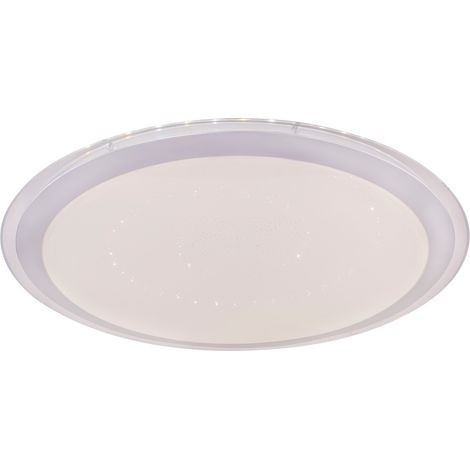 Globo Carry Plafonnier décoratif encastré LED blanc à intensité variable 3 000-6 500 K avec télécommande et système intelligent Tuya (1/5)