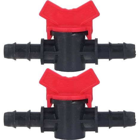 2 Pièces Vanne à Boisseau Sphérique, Régulateur Débit 12MM, ABS, Contrôle Liquide