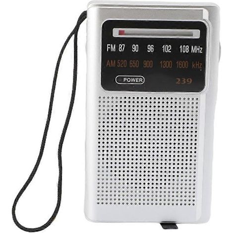 Tragbares AM/FM-Radio, klarer Klang, lange Akkulaufzeit, ideal für Reisen und Outdoor-Aktivitäten. Batteriebetrieben. (1/5)