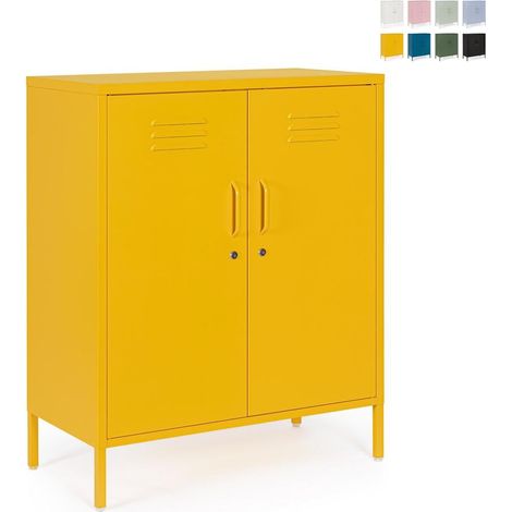 Kommode 2 Schubladen gelb (1/5)